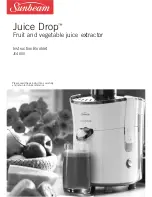Sunbeam Juice Drop JE4800 Instruction Booklet preview
