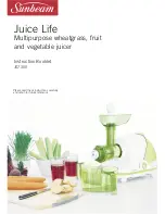 Предварительный просмотр 1 страницы Sunbeam Juice Life JS7300 Instruction Booklet