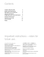 Preview for 2 page of Sunbeam LC7900 Instruction Booklet