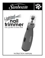 Sunbeam Lighted Nail Trimmer Instruction Manual preview