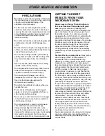 Предварительный просмотр 6 страницы Sunbeam MA-6400B Owner'S Manual And Cooking Manual