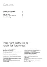 Preview for 2 page of Sunbeam MAESTRO KE6450G User Manual