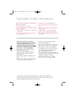 Preview for 3 page of Sunbeam MG4200 Instruction Booklet