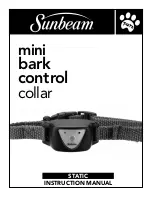 Preview for 1 page of Sunbeam Mini Bark Control Collar Instruction Manual