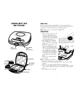 Предварительный просмотр 3 страницы Sunbeam Mini Pie Maker User Manual