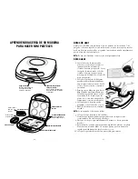 Предварительный просмотр 8 страницы Sunbeam Mini Pie Maker User Manual