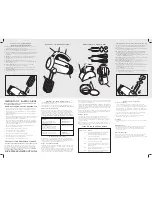 Preview for 2 page of Sunbeam Mixmaster 2556 User Manual