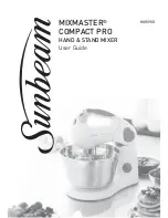 Предварительный просмотр 1 страницы Sunbeam mixmaster compact pro mx5950 User Manual