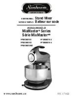 Sunbeam MixMaster FPSBSM2101 User Manual preview