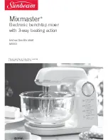 Sunbeam Mixmaster MX003 Instruction Booklet предпросмотр