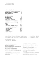 Preview for 2 page of Sunbeam Mixmaster MX003 Instruction Booklet