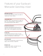 Предварительный просмотр 4 страницы Sunbeam Mixmaster MX003 Instruction Booklet