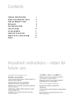 Preview for 2 page of Sunbeam Mixmaster MX8500 Instruction Booklet