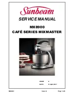 Sunbeam Mixmaster MX8900 Servise Manual preview
