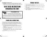 Предварительный просмотр 3 страницы Sunbeam Mr. Coffee BVMC-DT100_20ESM1 (US) User Manual