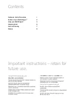 Preview for 2 page of Sunbeam MultiChopper FC7500 Instruction Booklet