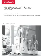 Sunbeam MultiProcessor LC6250 Instruction Booklet preview