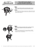 Предварительный просмотр 8 страницы Sunbeam NBC1401 Owner'S Manual