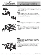 Preview for 14 page of Sunbeam NBC1712E Owner'S Manual