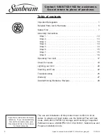 Предварительный просмотр 4 страницы Sunbeam NBC1712G Owner'S Manual