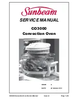 Preview for 1 page of Sunbeam NutriOven CO3000 Service Manual