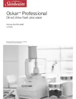 Sunbeam Oskar LC7600 Instruction Booklet preview