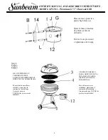 Предварительный просмотр 8 страницы Sunbeam P2203 Owner'S Manual & Assembly Instructions