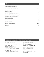 Preview for 2 page of Sunbeam PB8080 User Manual