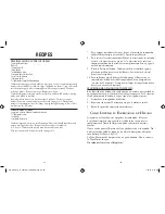 Предварительный просмотр 12 страницы Sunbeam Pint Electric Ice Cream Maker User Manual