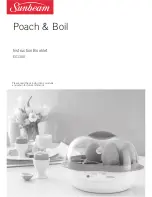 Sunbeam Poach & Boil EC1300 Instruction Booklet предпросмотр