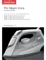 Предварительный просмотр 1 страницы Sunbeam Pro Steam SR4100 Instruction Booklet