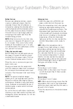 Предварительный просмотр 6 страницы Sunbeam Pro Steam SR4110 User Manual
