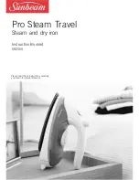 Sunbeam Pro Steam Travel SR2300 Instruction Booklet предпросмотр