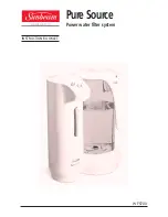 Sunbeam Pure Source WF5700 Instruction Booklet предпросмотр