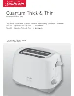 Preview for 1 page of Sunbeam Quantum Thick & Thin TA4200 Instruction Booklet