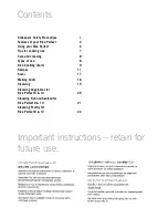 Preview for 2 page of Sunbeam RC2350 Instruction Booklet