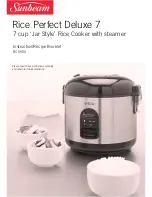 Предварительный просмотр 1 страницы Sunbeam Rice Perfect RC5600 Instruction/Recipe Booklet