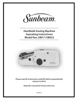 Preview for 1 page of Sunbeam SB011 Instruction Manual
