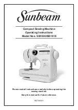 Sunbeam SB1800 Operating Instructions Manual preview