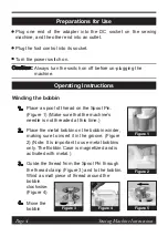 Preview for 4 page of Sunbeam SB1800 Operating Instructions Manual