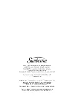 Preview for 11 page of Sunbeam SBWC007A1B Owner'S Use And Care Manual