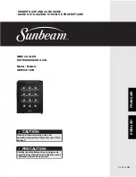 Предварительный просмотр 1 страницы Sunbeam SBWC011A1B Owner'S Use And Care Manual