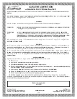Предварительный просмотр 13 страницы Sunbeam SBWC011A1B Owner'S Use And Care Manual