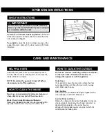 Предварительный просмотр 9 страницы Sunbeam SBWC033A1S Owner'S Use And Care Manual