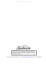 Preview for 12 page of Sunbeam SCA052MWB1 User Manual