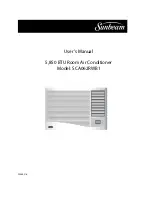 Preview for 1 page of Sunbeam SCA062RWB1 User Manual