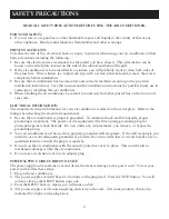 Preview for 2 page of Sunbeam SCA063MWC1 User Manual