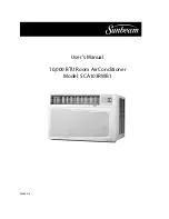 Preview for 1 page of Sunbeam SCA103RWB1 User Manual