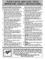 Preview for 2 page of Sunbeam SCH4015 Series Instruction