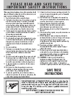 Preview for 2 page of Sunbeam SCH8305 Series Instruction Leaflet